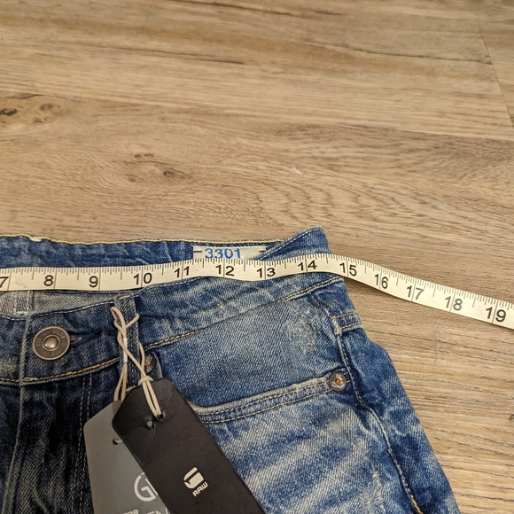 NWT, G-star 3301 raw, destroyed, boyfriend jeans 25 x 32 relaxed fit - Picture 8 of 12